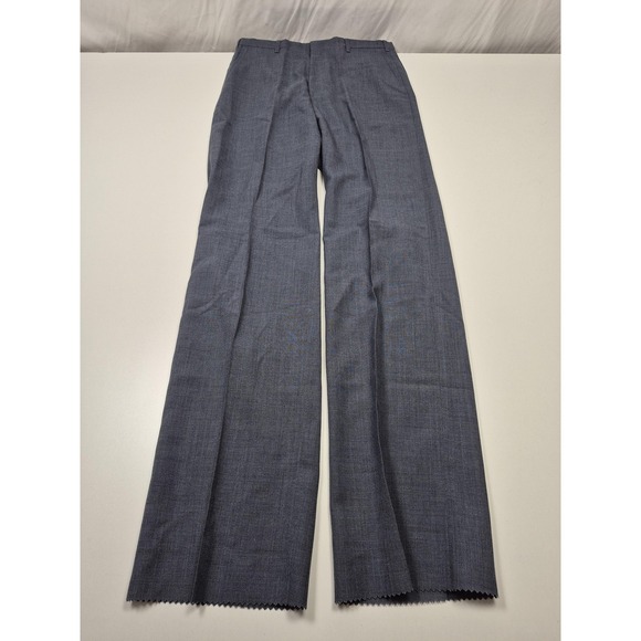 VTG Christian Dior Dress Pants Mens 32x36 Gray Poly Wool Flat Front NWT USA